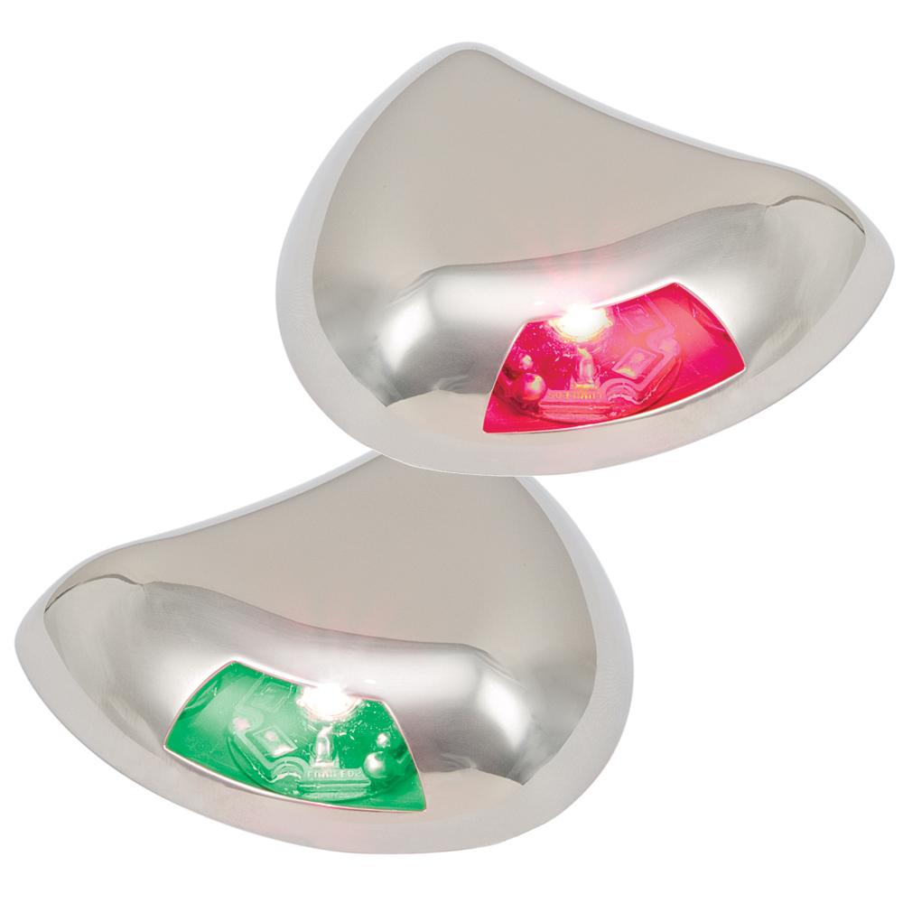 PERKO 0616DP2STS STEALTH SERIES LED SIDE LIGHTS - HORIZONTAL MOUNT - RED/GREEN - The Twister Group Tools product