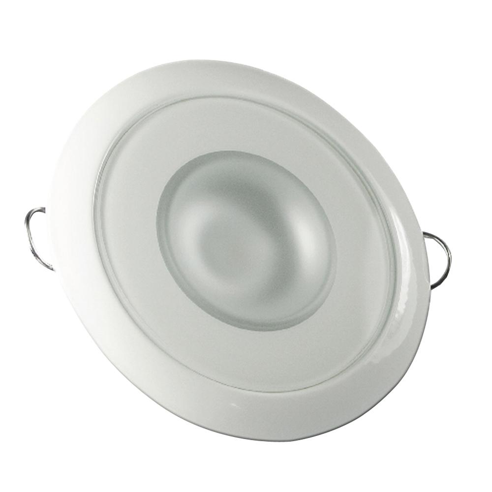 LUMITEC 113123 MIRAGE - FLUSH MOUNT DOWN LIGHT - GLASS FINISH/WHITE BEZEL - WHITE NON-DIMMING - The Twister Group Tools product
