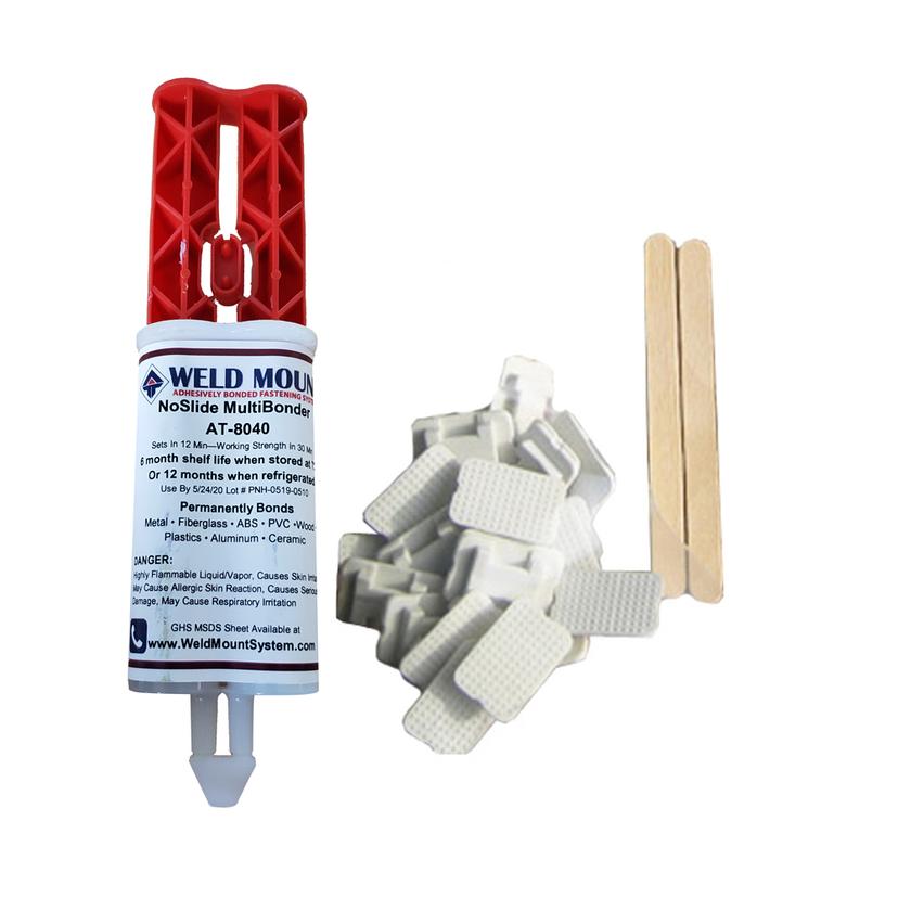 WELD MOUNT 1050 RETAIL WIRE TIE KIT WITH AT-1030 ADHESIVE