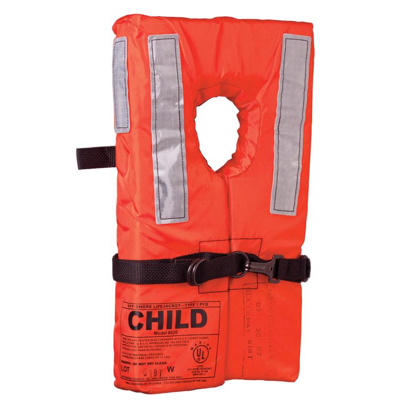 ONYX 100100-200-002-12 KENT TYPE I COLLAR STYLE LIFE JACKET - CHILD