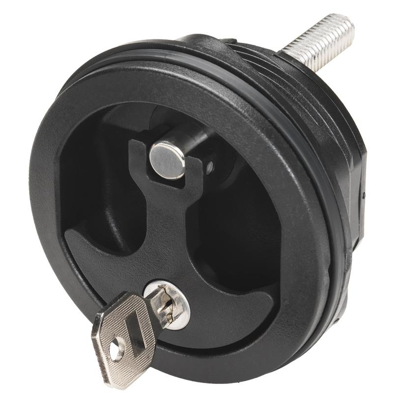 WHITECAP 3726BC COMPRESSION HANDLE NYLON BLACK/BLACK LOCKING