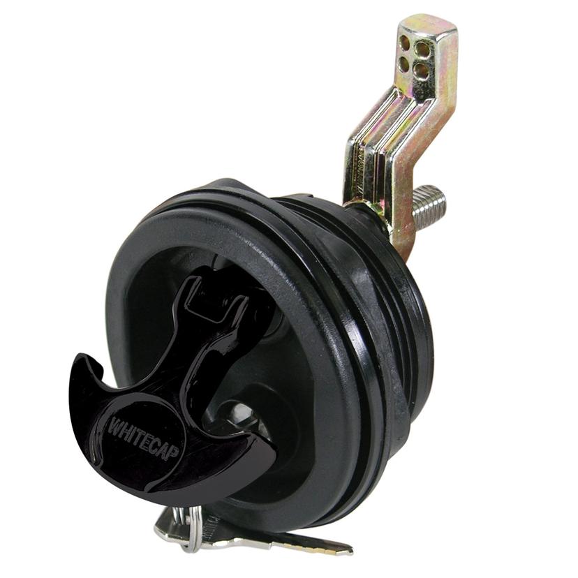 WHITECAP 3226B T-HANDLE LATCH - NYLON BLACK/BLACK - LOCKING