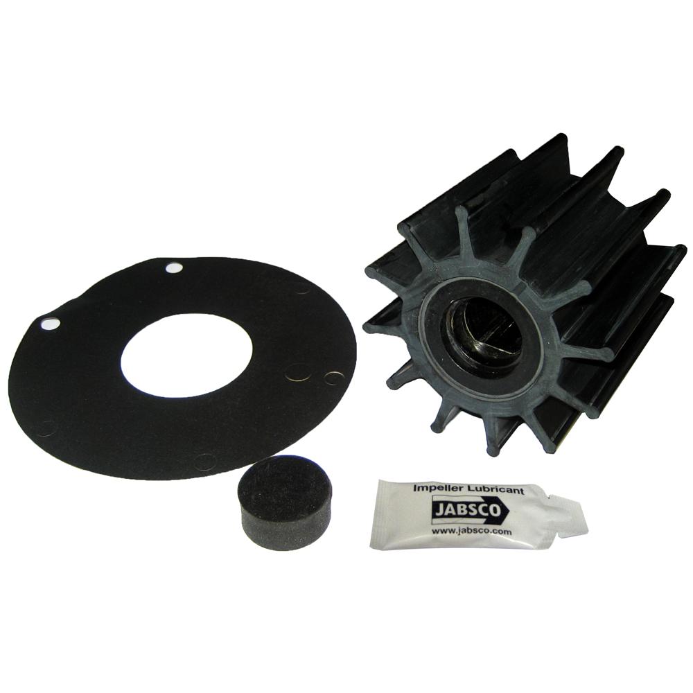 JABSCO 17370-0001-P IMPELLER KIT - 12 BLADE - NEOPRENE - 3-¾ INCH DIAMETER - PLASTIC INSERT - DOUBLE FLAT DRIVE - High quality product image showing JABSCO 17370-0001-P IMPELLER KIT - 12 BLADE - NEOPRENE - 3-¾ INCH DIAMETER - PLASTIC INSERT - DOUBLE FLAT DRIVE details and features