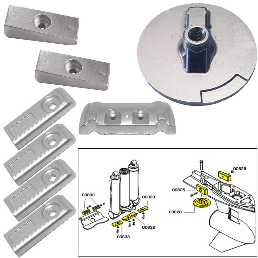 TECNOSEAL 20816 ANODE KIT WITH HARDWARE - MERCURY VERADO 6 - ZINC - High quality product image showing TECNOSEAL 20816 ANODE KIT WITH HARDWARE - MERCURY VERADO 6 - ZINC details and features
