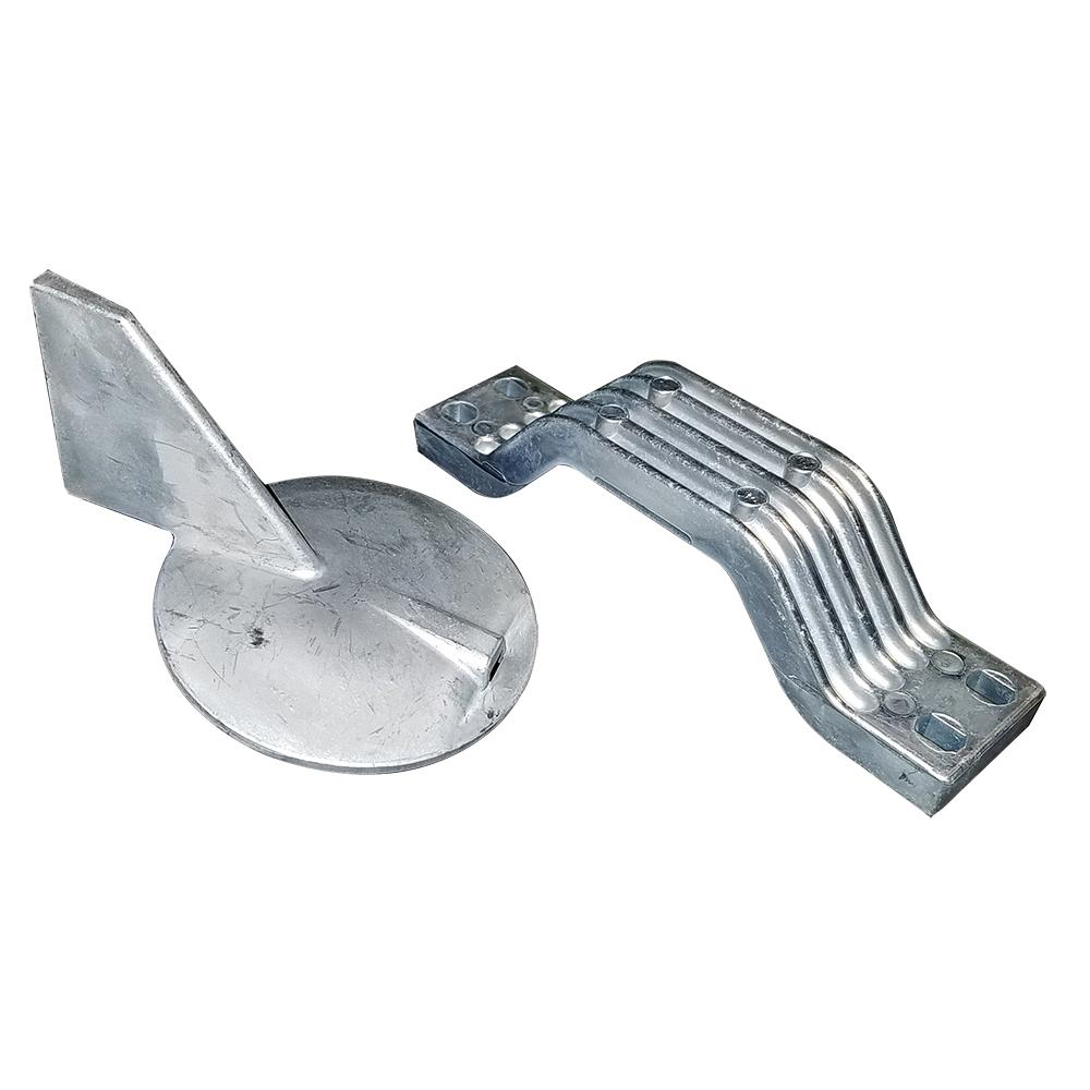TECNOSEAL 21102 ANODE KIT W3/HARDWARE - YAMAHA 150-200HP LEFT HAND ROTATION - ZINC - High quality product image showing TECNOSEAL 21102 ANODE KIT W3/HARDWARE - YAMAHA 150-200HP LEFT HAND ROTATION - ZINC details and features