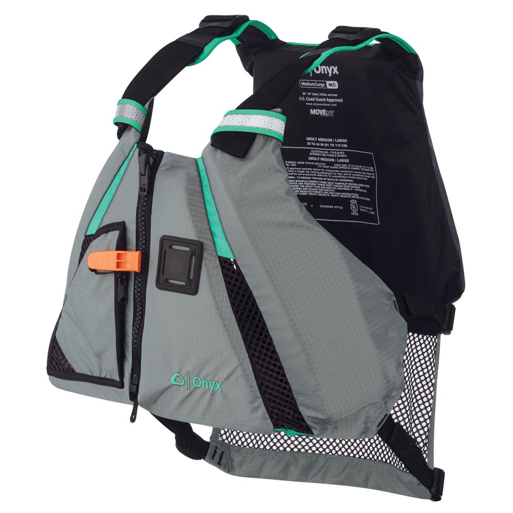 ONYX 122200-505-060-15 MOVEVENT DYNAMIC PADDLE SPORTS LIFE VEST - XL/2XL - AQUA - The Twister Group Tools product