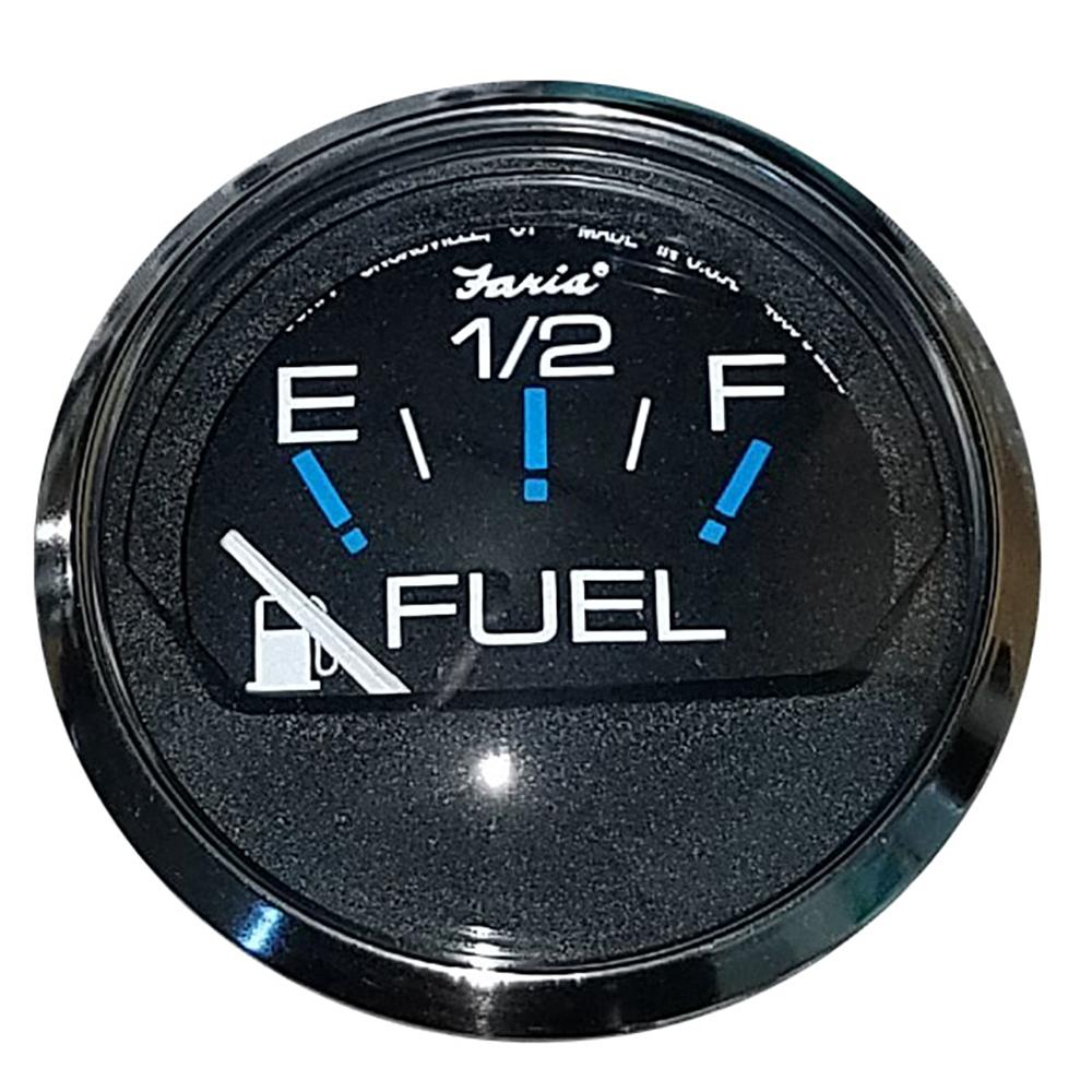 FARIA 13701 CHESAPEAKE BLACK SS 2 INCH FUEL LEVEL GAUGE (E-1/2-F) - High quality product image showing FARIA 13701 CHESAPEAKE BLACK SS 2 INCH FUEL LEVEL GAUGE (E-1/2-F) details and features