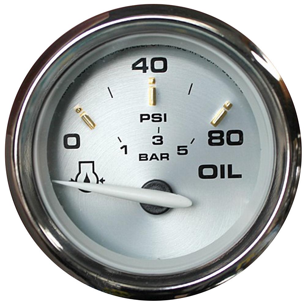 FARIA 19002 KRONOS 2 INCH OIL PRESSURE GAUGE 80PSI GP7684 - High quality product image showing FARIA 19002 KRONOS 2 INCH OIL PRESSURE GAUGE 80PSI GP7684 details and features