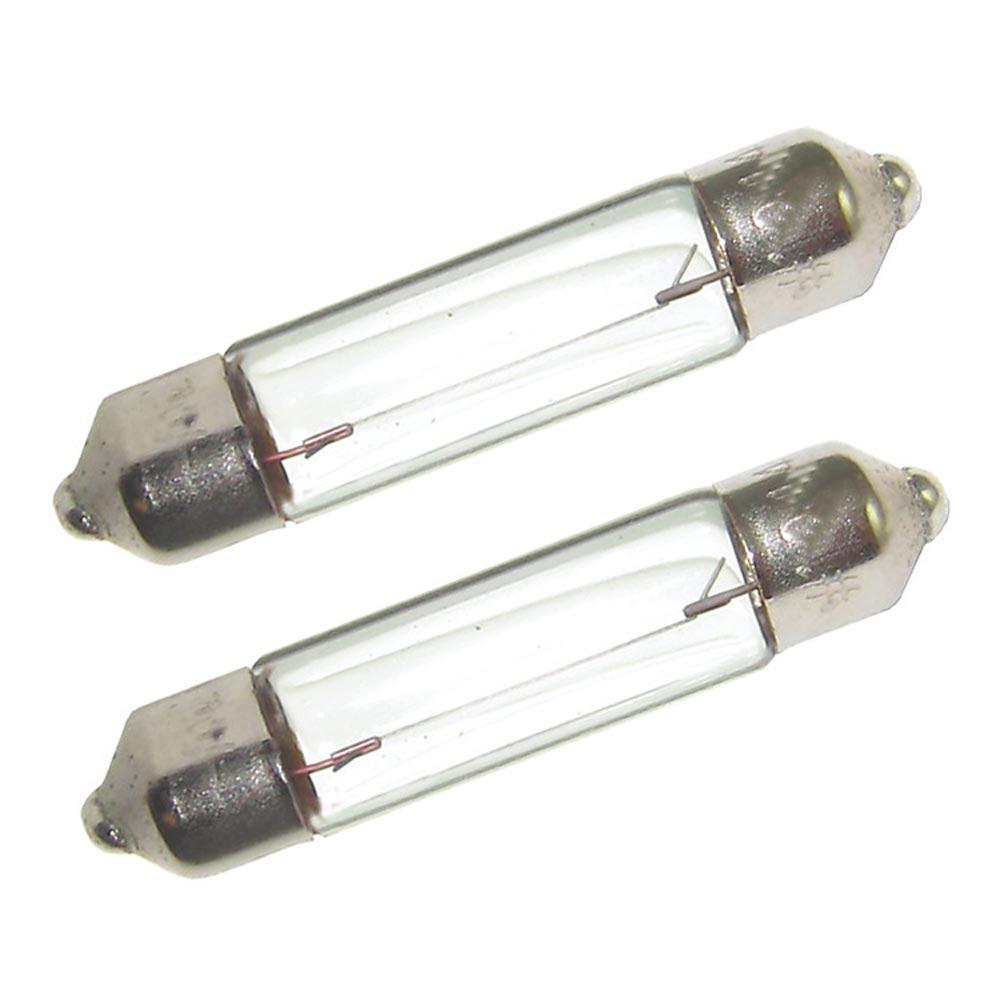 PERKO 0070DP0CLR DOUBLE ENDED FESTOON BULBS - 12V, 10W, .74A - PAIR - The Twister Group Tools product