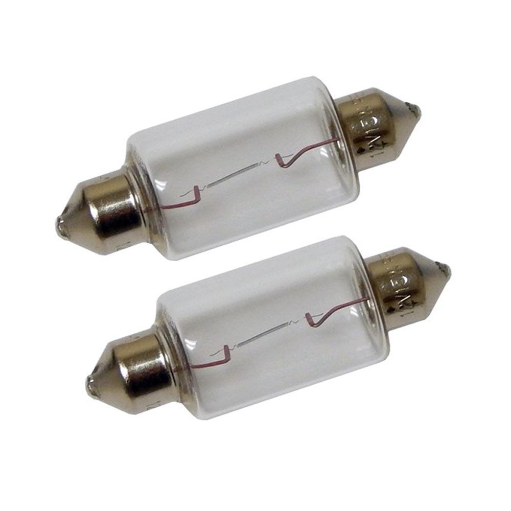 PERKO 0070DP1CLR DOUBLE ENDED FESTOON BULBS - 12V, 15W, .97A - PAIR - The Twister Group Tools product