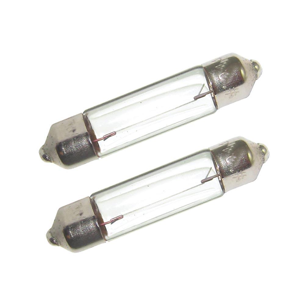 PERKO 0072DP1CLR DOUBLE ENDED FESTOON BULBS - 24V, 10W, .40A - PAIR - The Twister Group Tools product