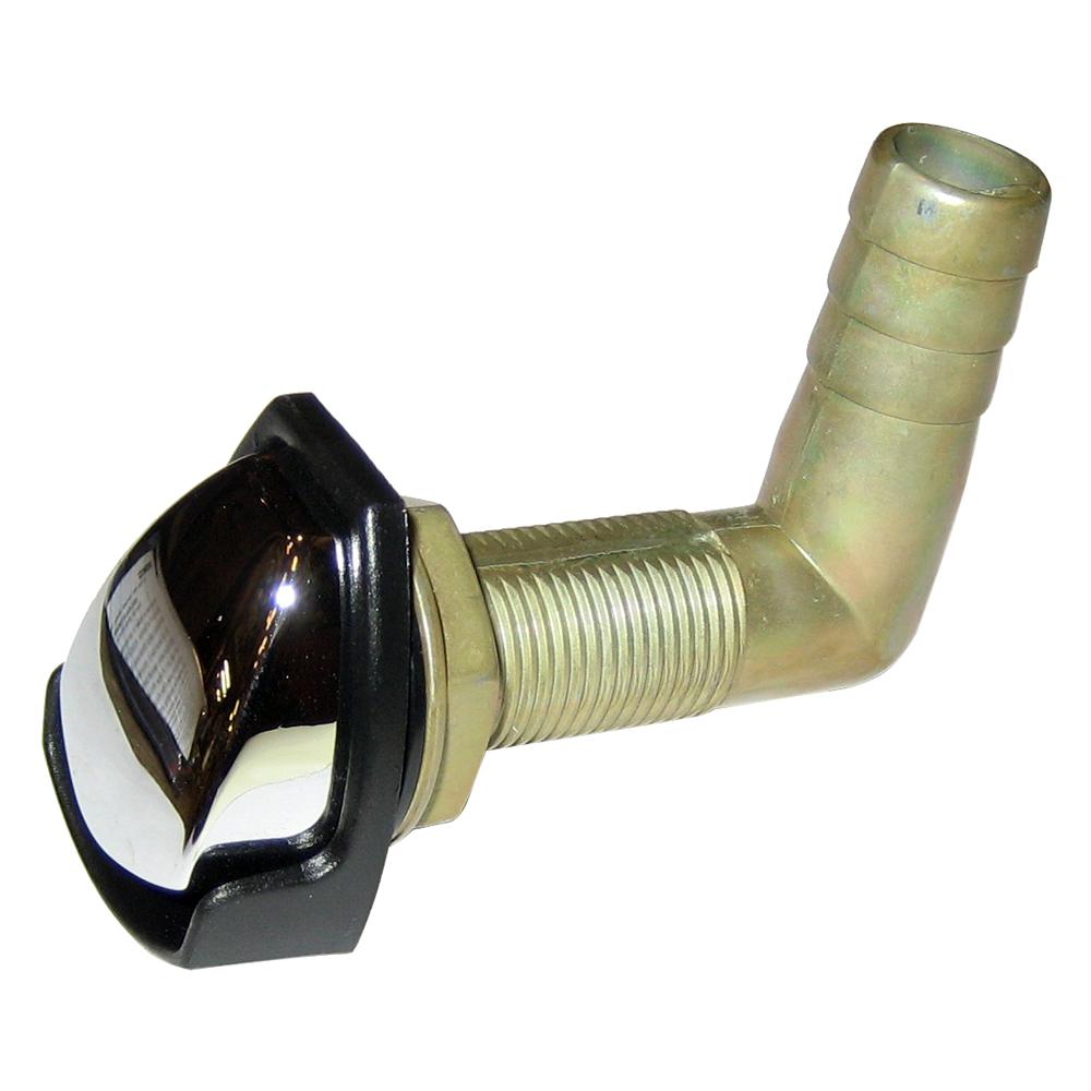 PERKO 0561DP4CHR GAS TANK VENT WITH SWIVEL ELBOW - CHROME/BLACK - High quality product image showing PERKO 0561DP4CHR GAS TANK VENT WITH SWIVEL ELBOW - CHROME/BLACK details and features