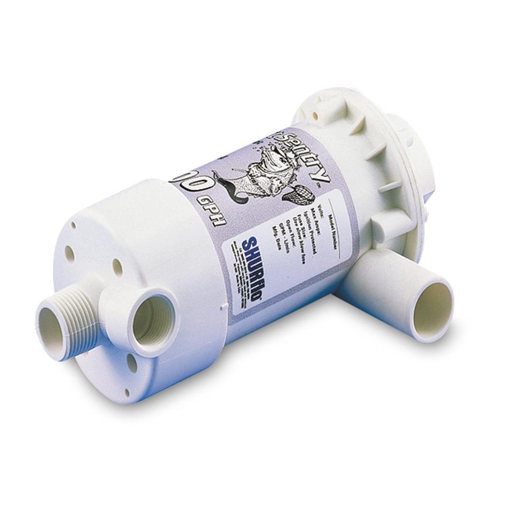 SHURFLO 1700-021-030 BAIT SENTRY 1100 LIVEWELL PUMP 12VDC 3/4 INCH PORT - The Twister Group Tools product