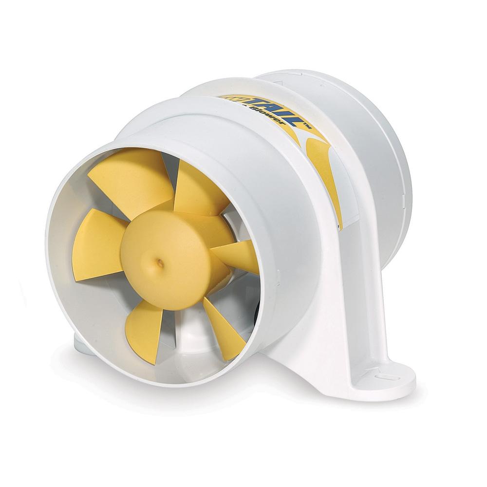 SHURFLO 277-4110 YELLOWTAIL 4 INCH MARINE BLOWER 12VDC 215CFM WATERPROOF - High quality product image showing SHURFLO 277-4110 YELLOWTAIL 4 INCH MARINE BLOWER 12VDC 215CFM WATERPROOF details and features