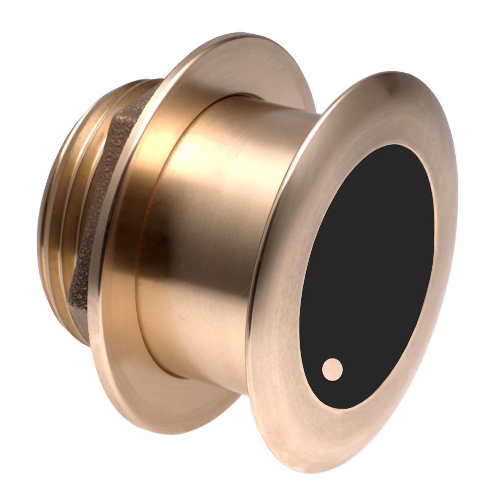 GARMIN 010-12181-20 BRONZE THRU-HULL WIDE BEAM TRANSDUCER WITH DEPTH & TEMP - 0° TILT, 8-PIN - AIRMAR B175HW - High quality product image showing GARMIN 010-12181-20 BRONZE THRU-HULL WIDE BEAM TRANSDUCER WITH DEPTH & TEMP - 0° TILT, 8-PIN - AIRMAR B175HW details and features