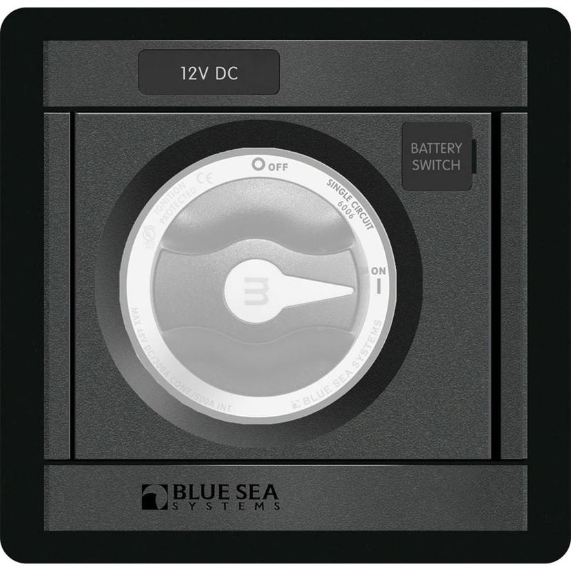 BLUE SEA 1139 DC M-SERIES BLACK PANEL SQUARE