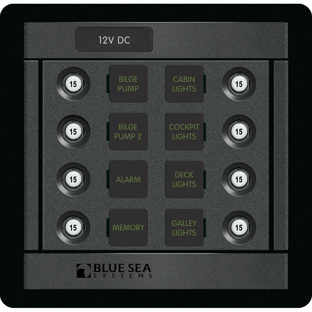 BLUE SEA 1450 DC 8 POSITION CLB SQUARE - High quality product image showing BLUE SEA 1450 DC 8 POSITION CLB SQUARE details and features