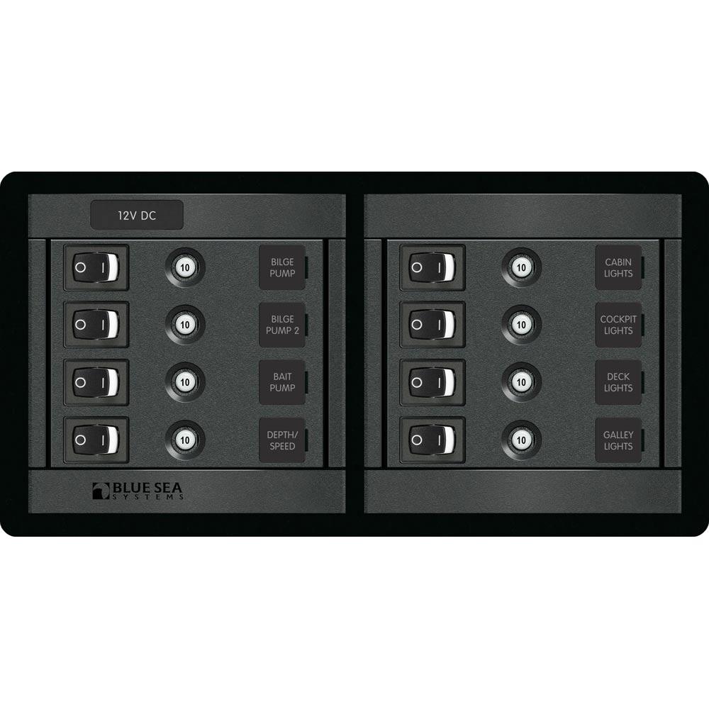 BLUE SEA 1456 8 POSITION SWITCH CLB HORIZONTAL - High quality product image showing BLUE SEA 1456 8 POSITION SWITCH CLB HORIZONTAL details and features