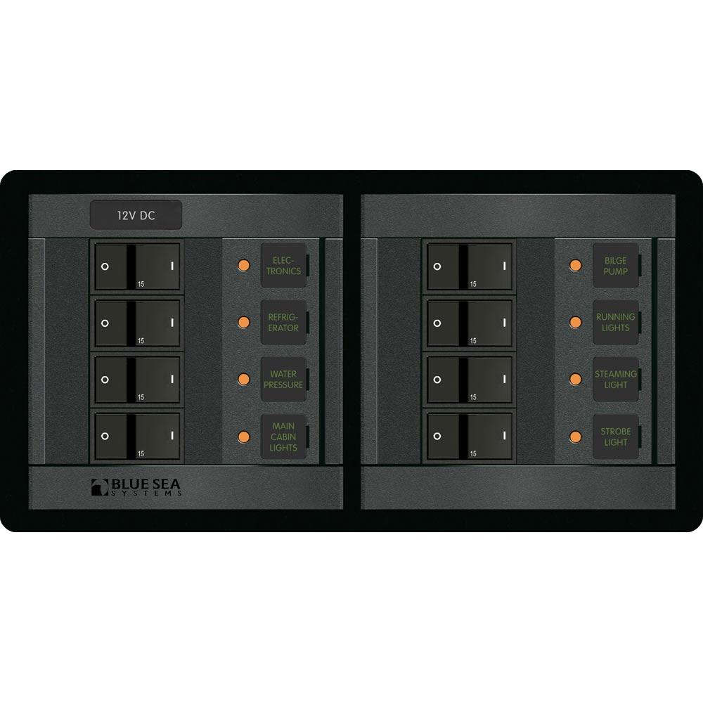 BLUE SEA 1225 12V DC 8 POSITION - HORIZONTAL - High quality product image showing BLUE SEA 1225 12V DC 8 POSITION - HORIZONTAL details and features
