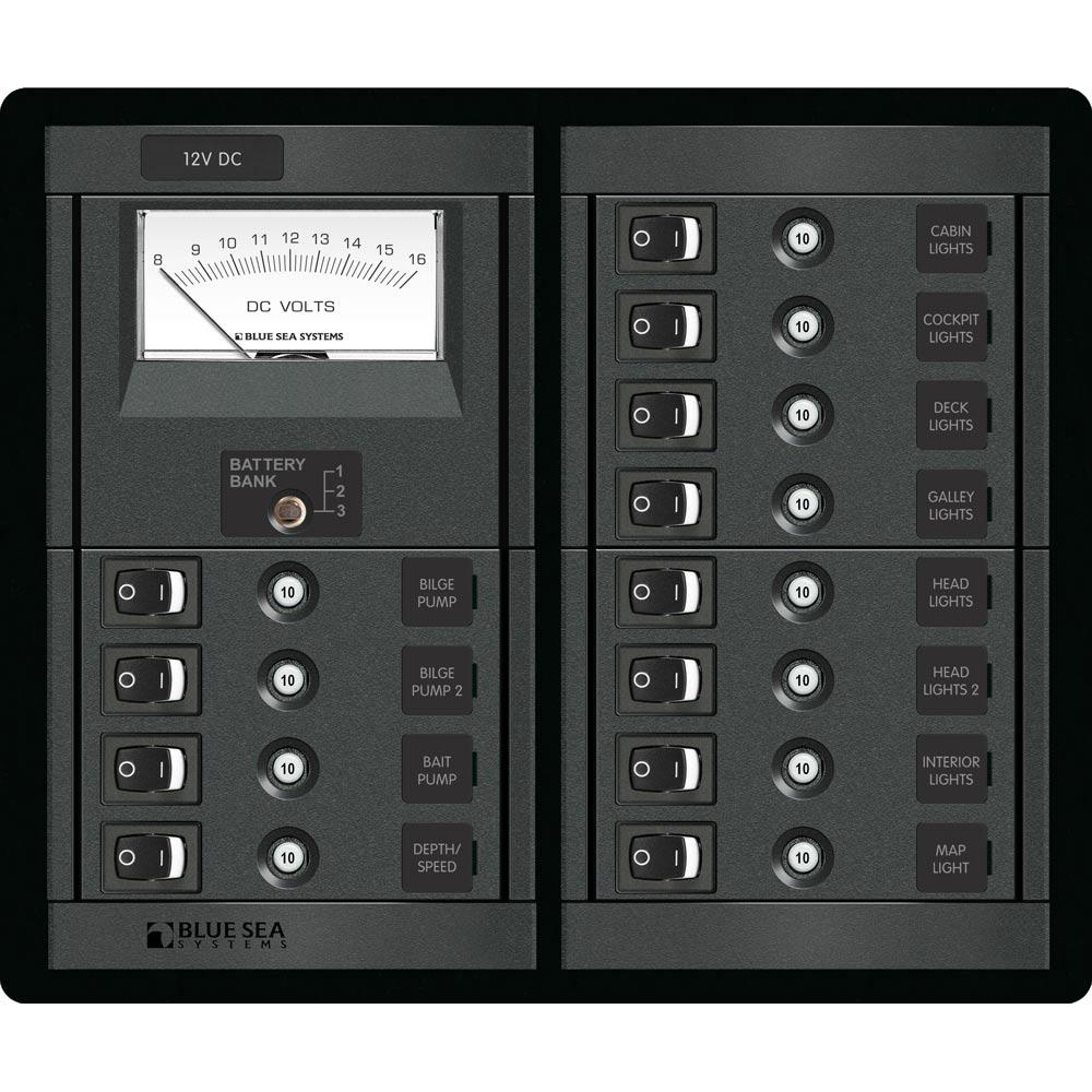 BLUE SEA 1464 12 POSITION SWITCH CLB + METER SQUARE - The Twister Group Tools product