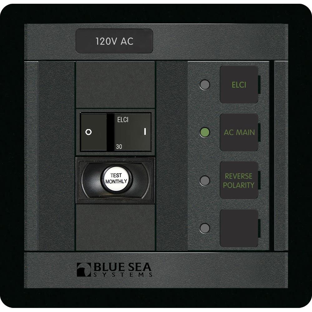 BLUE SEA 1502 ELCI MAIN 30A DOUBLE POLE PANEL - High quality product image showing BLUE SEA 1502 ELCI MAIN 30A DOUBLE POLE PANEL details and features