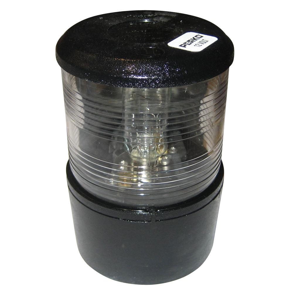PERKO 0200MB0DP1 MASTHEAD LIGHT FOR SAIL OR POWER LESS THAN 20M - 12VDC - BLACK BASE MOUNT/WHITE LIGHT - High quality product image showing PERKO 0200MB0DP1 MASTHEAD LIGHT FOR SAIL OR POWER LESS THAN 20M - 12VDC - BLACK BASE MOUNT/WHITE LIGHT details and features