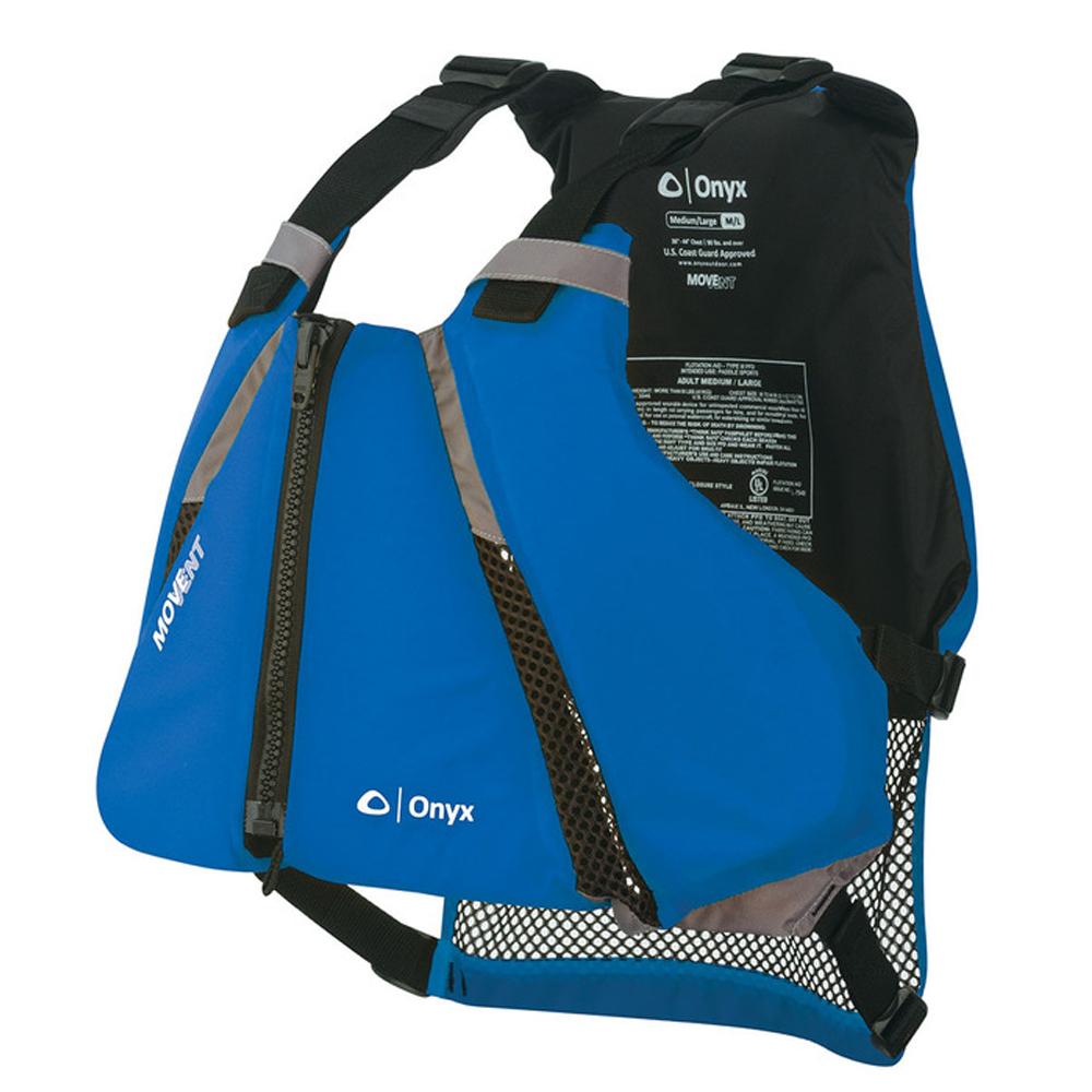 ONYX 122000-500-020-16 MOVEVENT CURVE PADDLE SPORTS LIFE VEST - XS/S - BLUE - The Twister Group Tools product