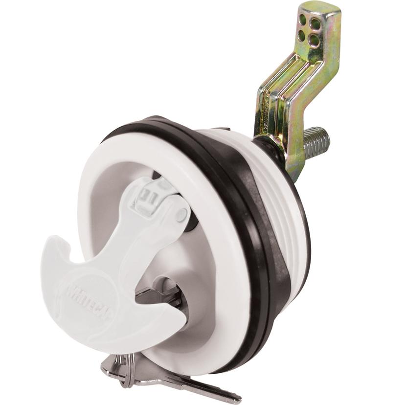 WHITECAP 3226W LOCKING NYLON T-HANDLE - WHITE/WHITE