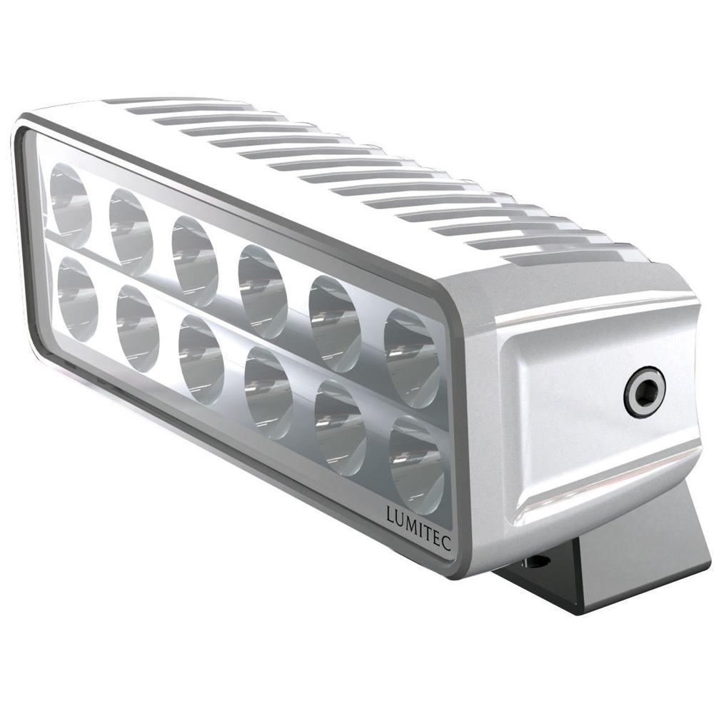 LUMITEC 101334 MAXILLUMEH60 - TRUNNION MOUNT FLOOD LIGHT - WHITE DIMMING - WHITE HOUSING - The Twister Group Tools product