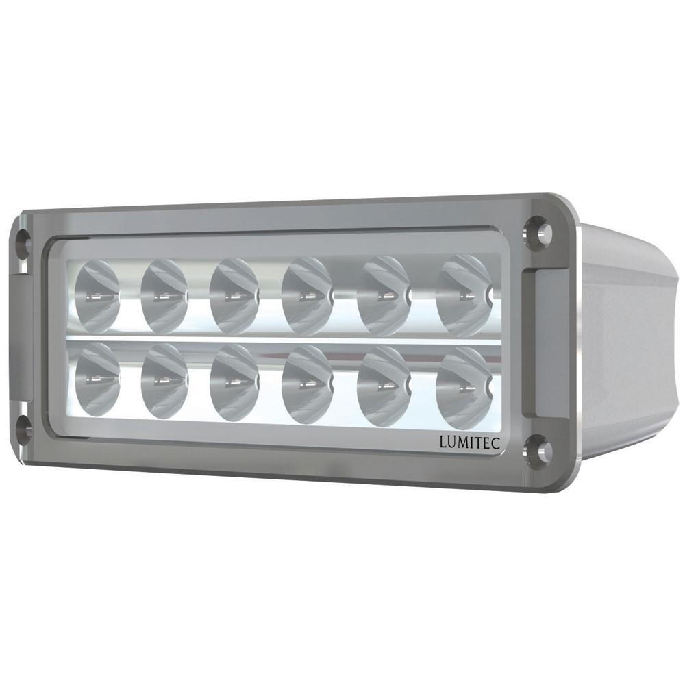 LUMITEC 101336 MAXILLUMEH60 - FLUSH MOUNT FLOOD LIGHT - WHITE HOUSING - WHITE DIMMING - The Twister Group Tools product