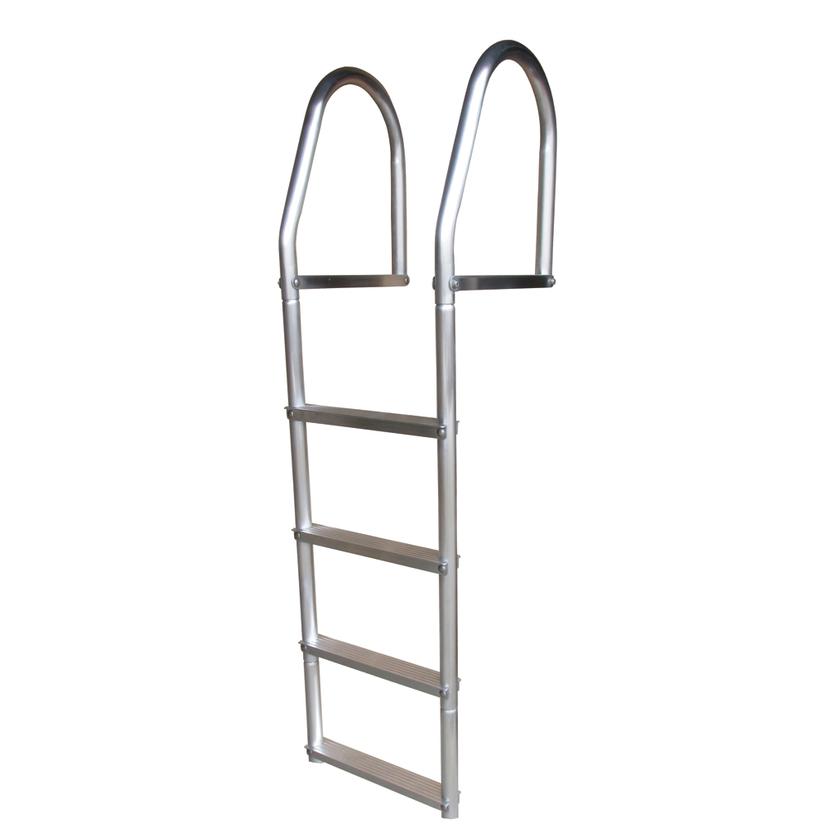 DOCK EDGE 2074-F FIXED ECO - WELD FREE ALUMINUM 4-STEP DOCK LADDER