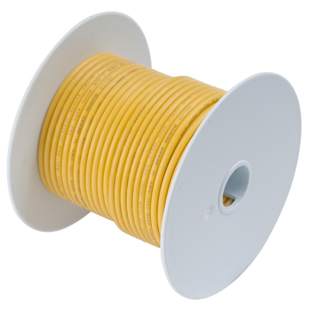 ANCOR 183003 YELLOW 16 AWG TINNED COPPER WIRE - 25 - High quality product image showing ANCOR 183003 YELLOW 16 AWG TINNED COPPER WIRE - 25 details and features