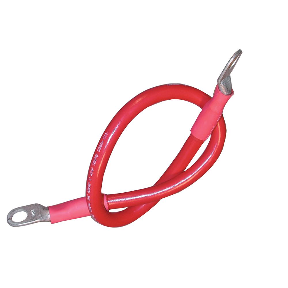 ANCOR 189131 BATTERY CABLE ASSEMBLY, 4 AWG (21MM) WIRE, 3/8 INCH (9.5MM) STUD, RED - 18 INCH (45.7CM) - The Twister Group Tools product
