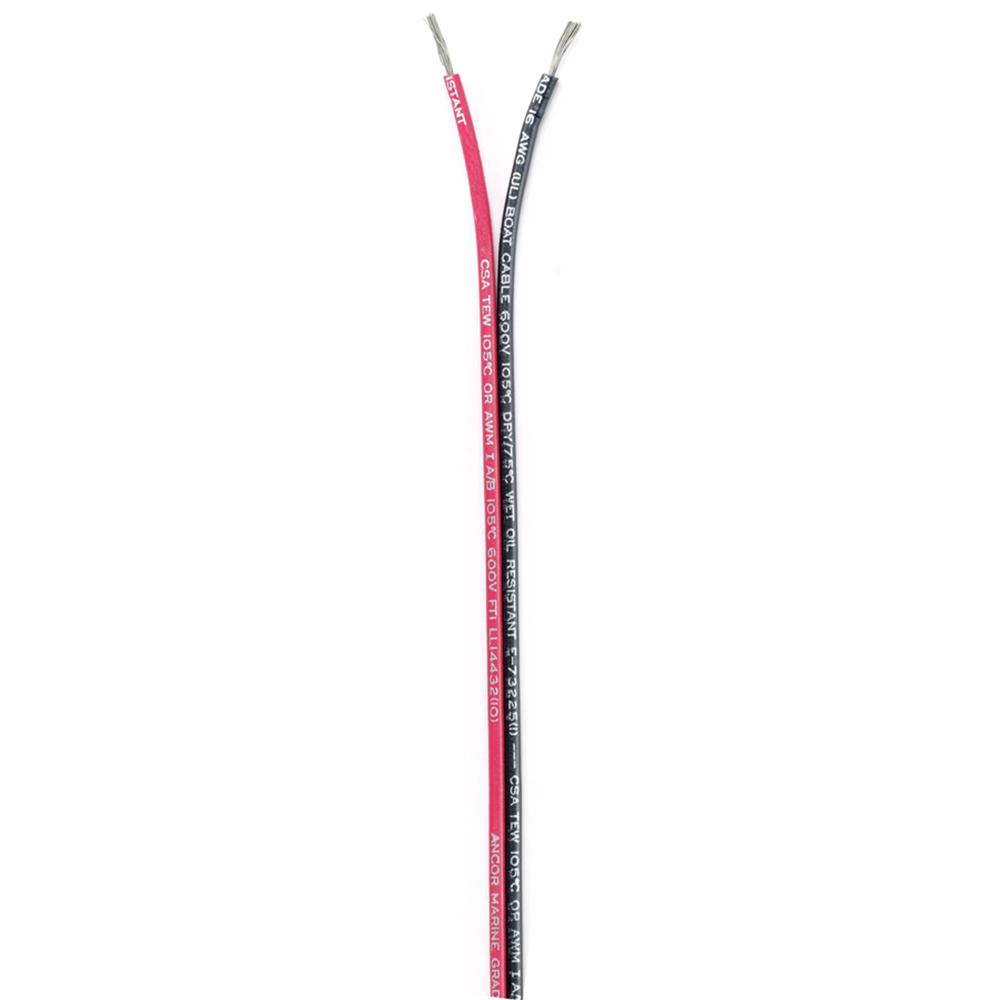 ANCOR 153125 RIBBON BONDED CABLE - 16/2 AWG - RED/BLACK - FLAT - 250 - The Twister Group Tools product