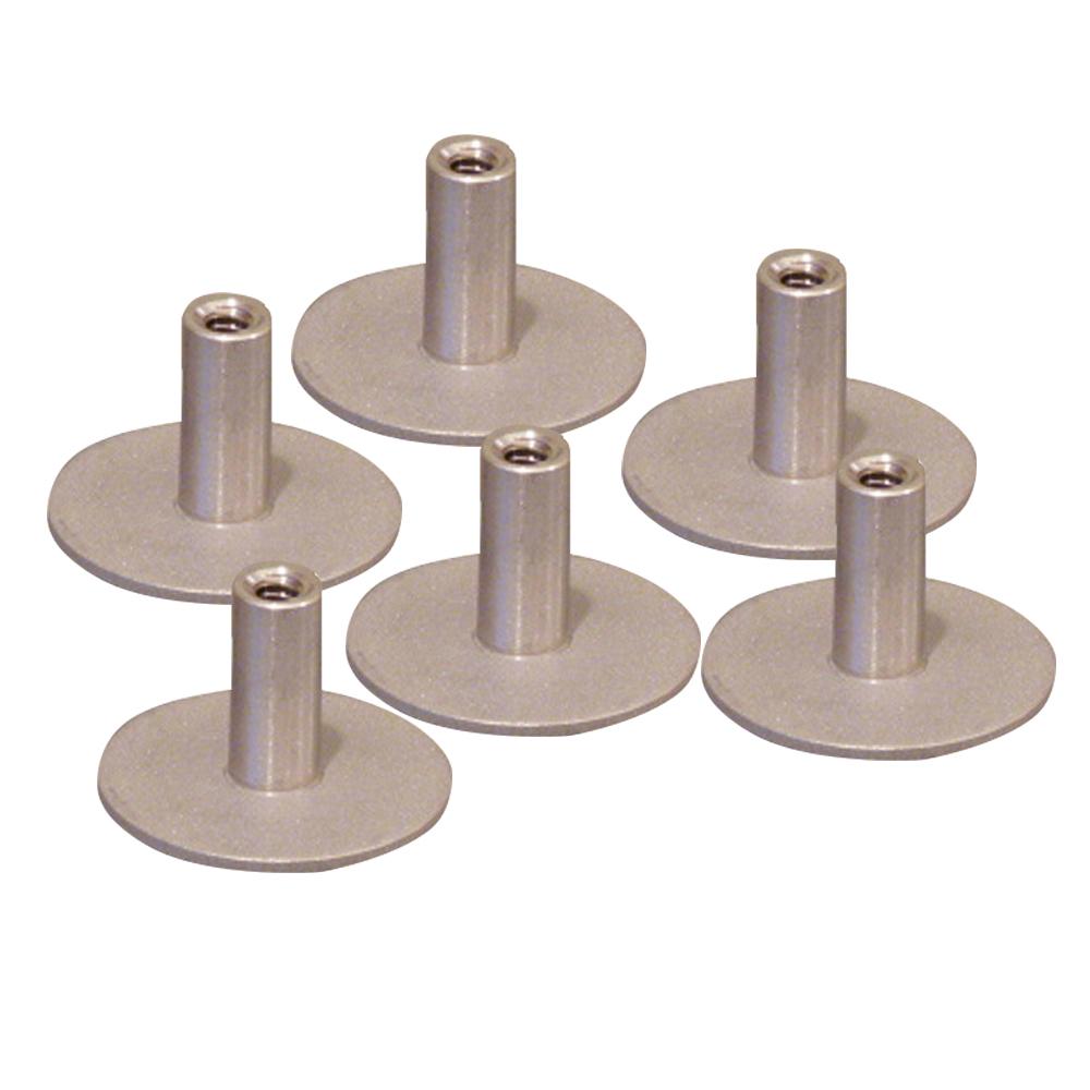 WELD MOUNT 142012304 STAINLESS STEEL STANDOFF 1.25 INCH BASE 1/4 INCH X 20 THREAD .75 TALL - 6-PACK - The Twister Group Tools product