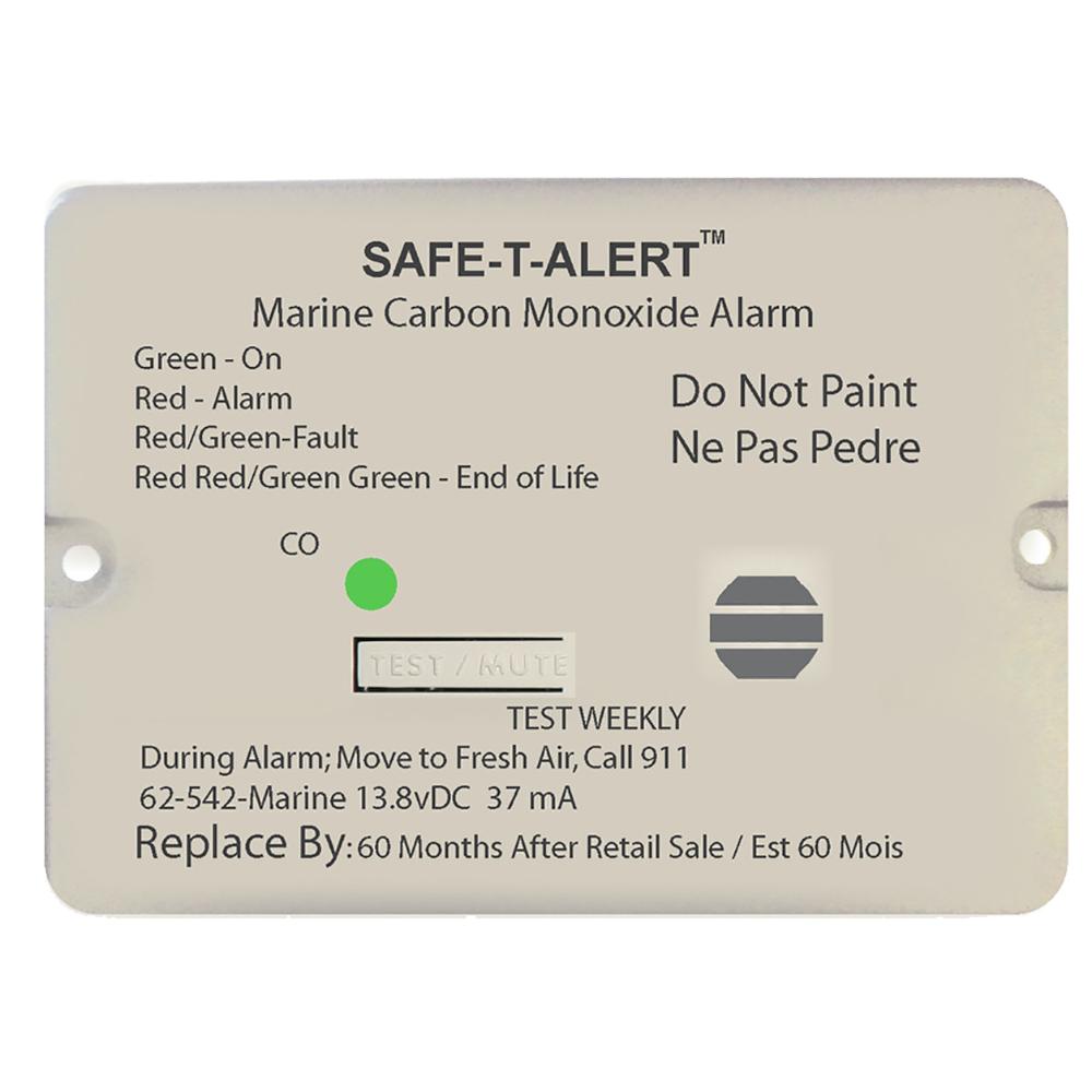 SAFE-T-ALERT 62-542-MARINE-RLY-NC 62 SERIES CARBON MONOXIDE ALARM WITH RELAY - 12V - 62-542-MARINE-PLY-NC - FLUSH MOUNT - BLACK - High quality product image showing SAFE-T-ALERT 62-542-MARINE-RLY-NC 62 SERIES CARBON MONOXIDE ALARM WITH RELAY - 12V - 62-542-MARINE-PLY-NC - FLUSH MOUNT - BLACK details and features