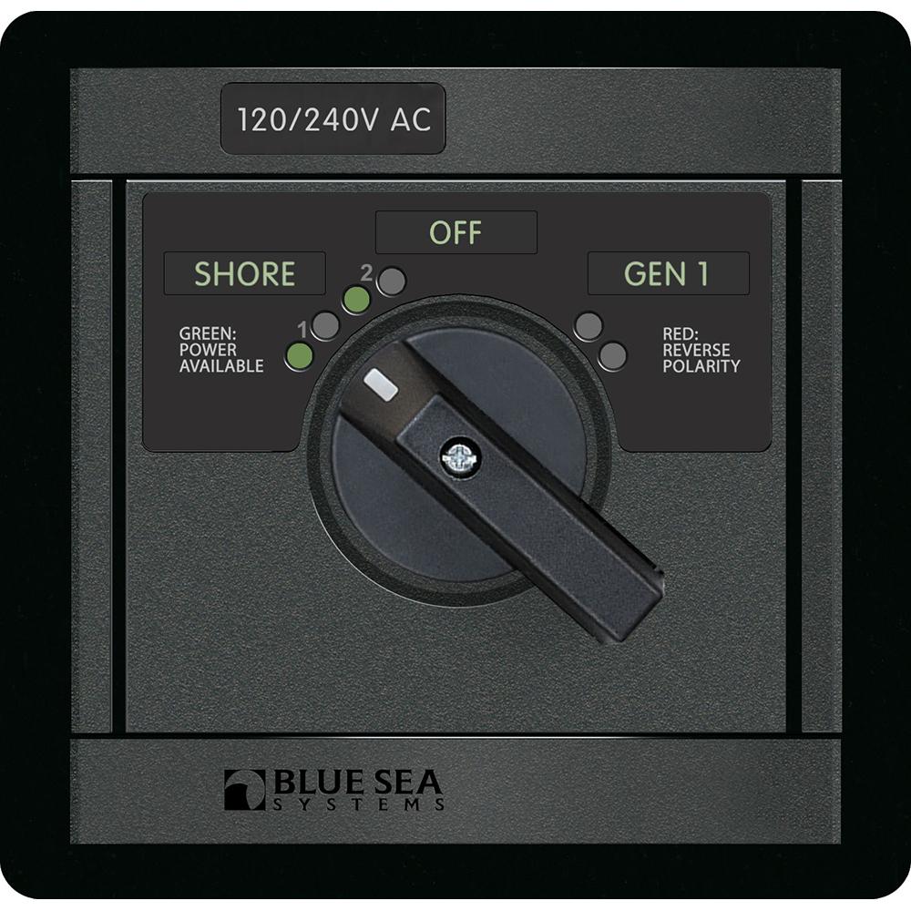 BLUE SEA 1480 10/240V AC ROTARY 65A OFF + 2 SOURCES 2X120V/1X240V - High quality product image showing BLUE SEA 1480 10/240V AC ROTARY 65A OFF + 2 SOURCES 2X120V/1X240V details and features