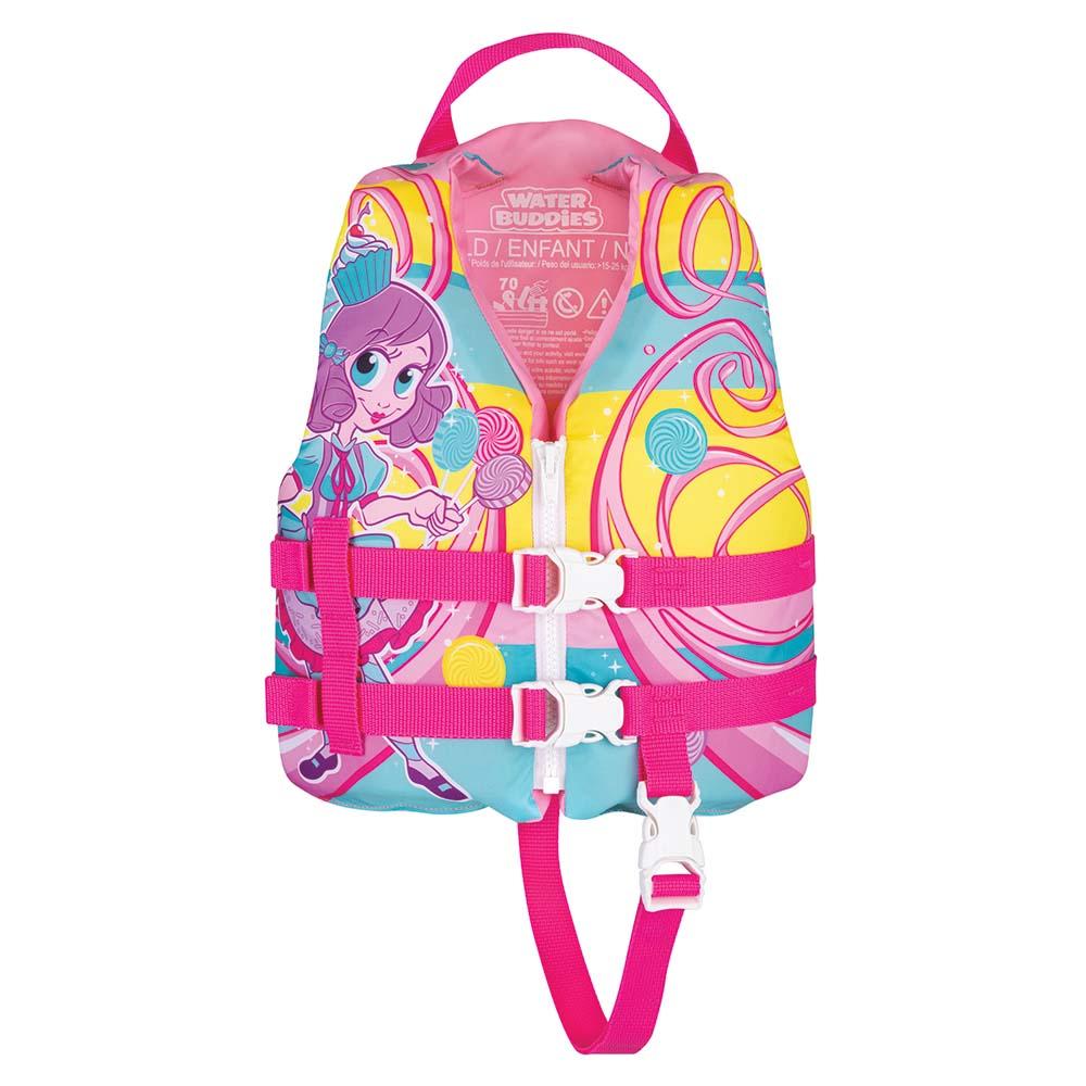 FULL THROTTLE 104300-105-001-17 WATER BUDDIES LIFE VEST - CHILD 30-50LBS - PRINCESS - The Twister Group Tools product