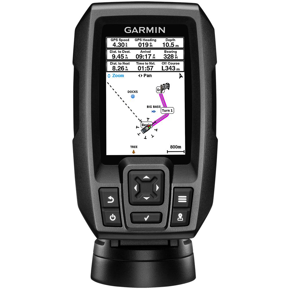 GARMIN 010-01550-01 STRIKER4 FISHFINDER WORLDWIDE VERSION W/77/200KHZ - 4-PIN TRANSDUCER W/TRANSOM & TROLLING MOTOR MOUNTS - The Twister Group Tools product