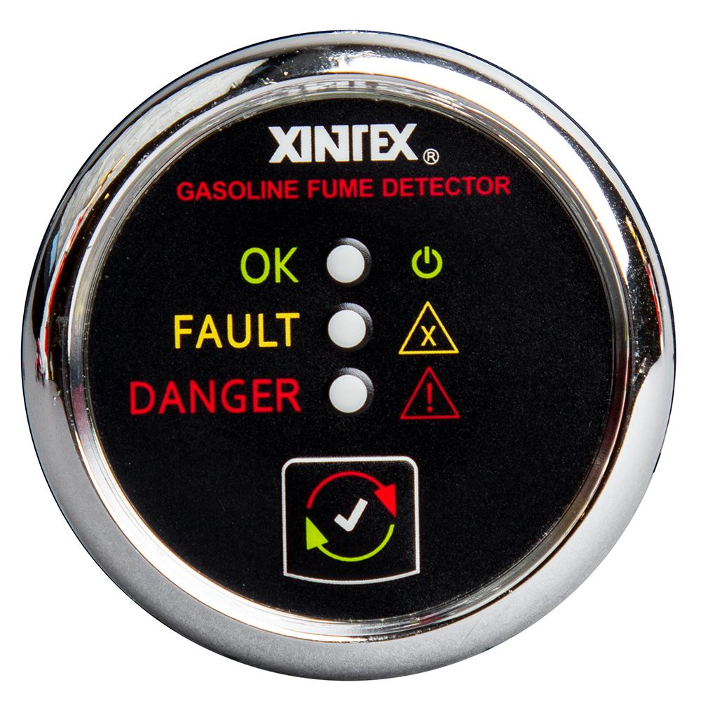 FIREBOY-XINTEX G-1C-R XINTEX GASOLINE FUME DETECTOR & ALARM WITH PLASTIC SENSOR - CHROME BEZEL DISPLAY - High quality product image showing FIREBOY-XINTEX G-1C-R XINTEX GASOLINE FUME DETECTOR & ALARM WITH PLASTIC SENSOR - CHROME BEZEL DISPLAY details and features