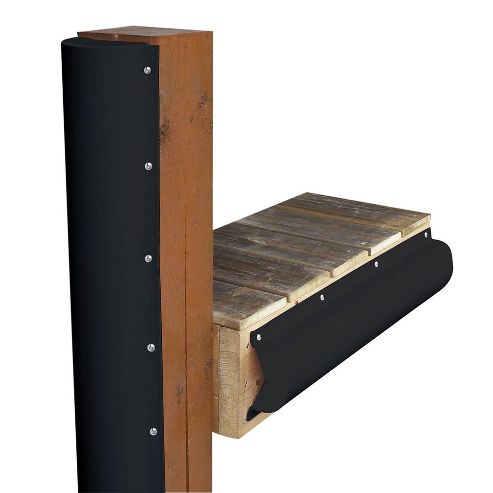 DOCK EDGE 1020-B-F PILING BUMPER - ONE END CAPPED - 6FT - BLACK - High quality product image showing DOCK EDGE 1020-B-F PILING BUMPER - ONE END CAPPED - 6FT - BLACK details and features