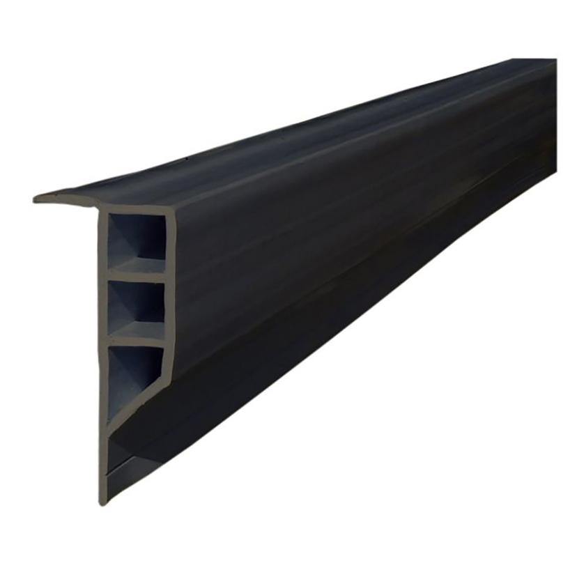 DOCK EDGE 1163-F STANDARD PVC FULL FACE PROFILE - 16FT ROLL - BLACK
