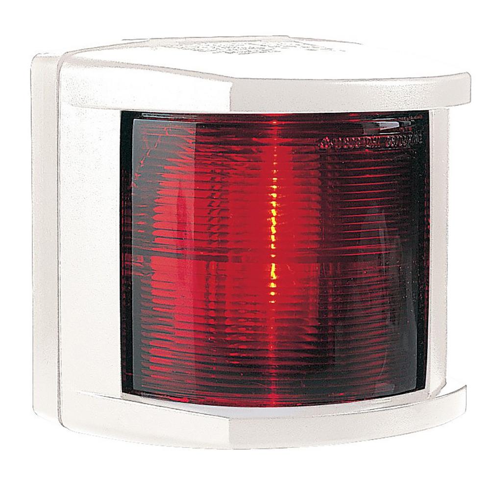 HELLA MARINE 002984385 PORT NAVIGATION LIGHT - INCANDESCENT - 2NM - WHITE HOUSING - 12V - High quality product image showing HELLA MARINE 002984385 PORT NAVIGATION LIGHT - INCANDESCENT - 2NM - WHITE HOUSING - 12V details and features