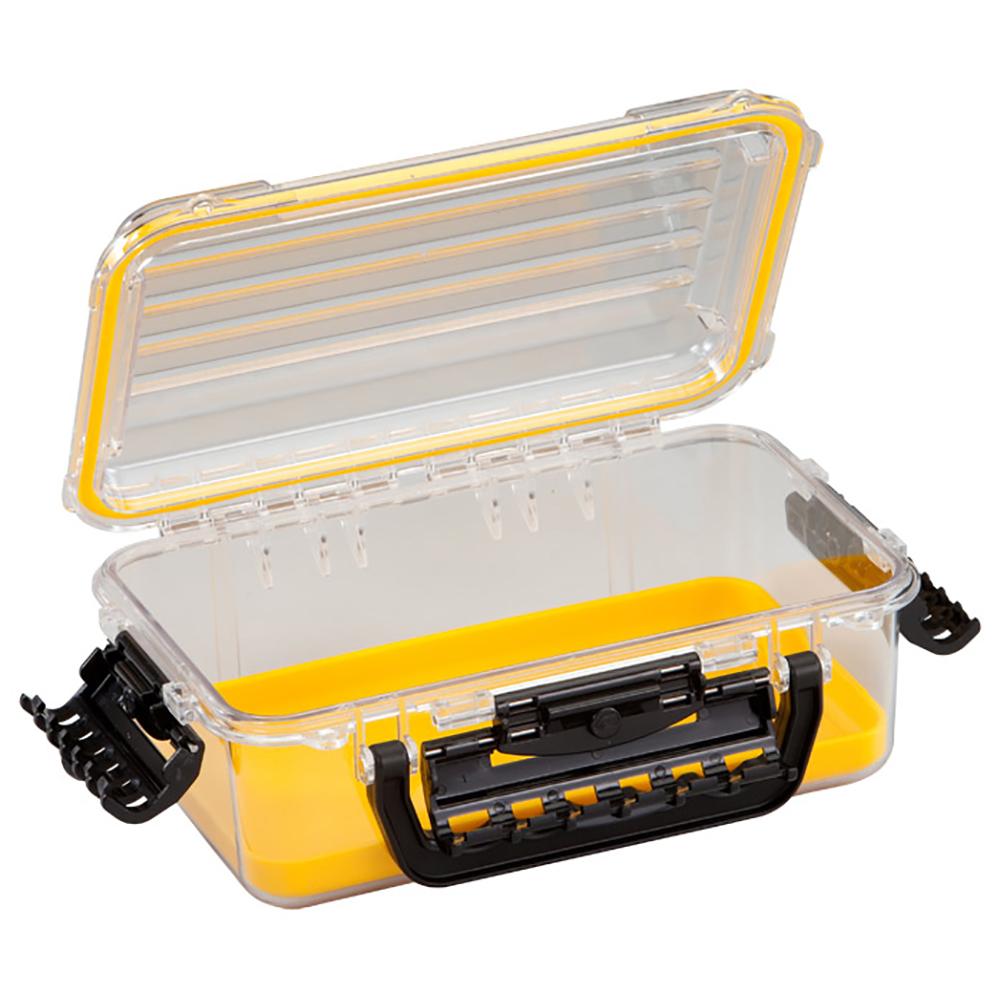 PLANO 146000 WATERPROOF POLYCARBONATE STORAGE BOX - 3600 SIZE - YELLOW/CLEAR - The Twister Group Tools product