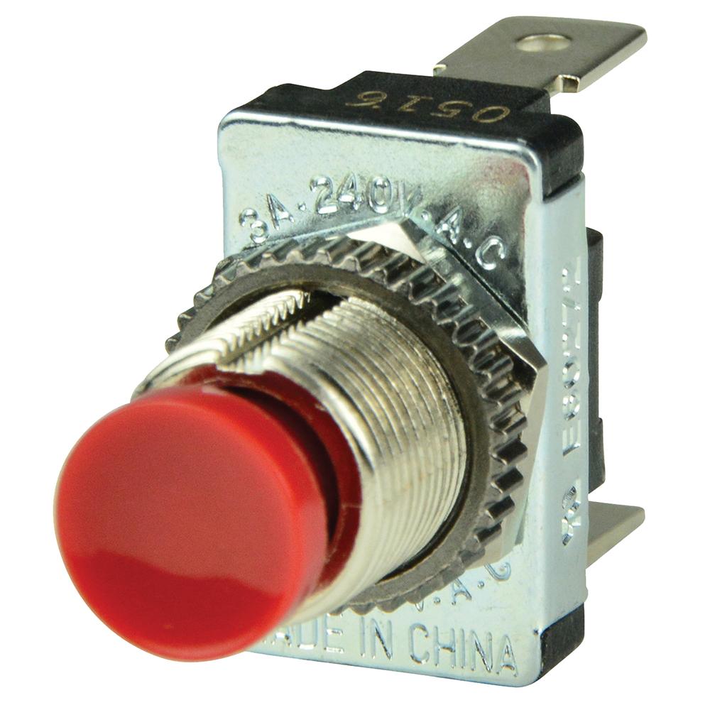 BEP 1001401 RED SPST MOMENTARY CONTACT SWITCH - OFF/(ON) - The Twister Group Tools product