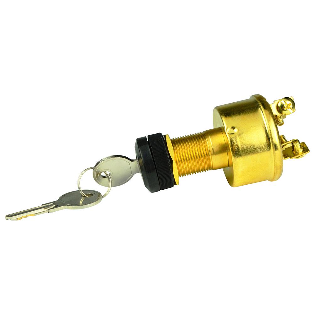 BEP 1001609 4-POSITION BRASS IGNITION SWITCH - ACCESSORY/OFF/IGNITION & ACCESSORY/START - The Twister Group Tools product