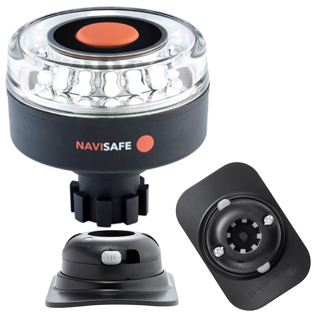 NAVISAFE 042KIT2 NAVILIGHT 360 DEGREE 2NM WITH NAVIBOLT BASE & RIB MOUNT - BLACK - High quality product image showing NAVISAFE 042KIT2 NAVILIGHT 360 DEGREE 2NM WITH NAVIBOLT BASE & RIB MOUNT - BLACK details and features