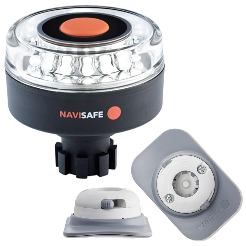 NAVISAFE 042KIT4 NAVILIGHT 360° 2NM W/NAVIBOLT BASE & RIB MOUNT - WHITE