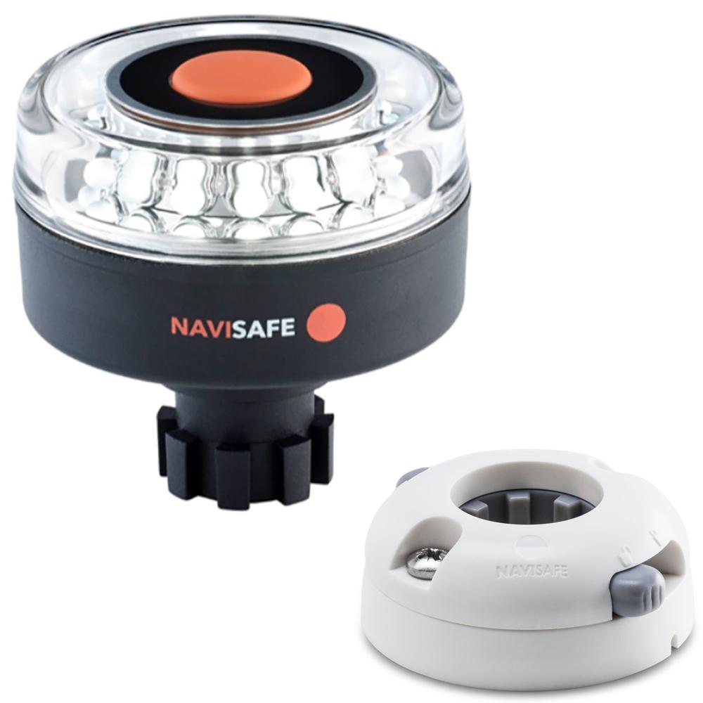 NAVISAFE 042KIT5 NAVILIGHT 360 DEGREE 2NM WITH NAVIBOLT BASE & HORIZONTAL MOUNT - WHITE - High quality product image showing NAVISAFE 042KIT5 NAVILIGHT 360 DEGREE 2NM WITH NAVIBOLT BASE & HORIZONTAL MOUNT - WHITE details and features