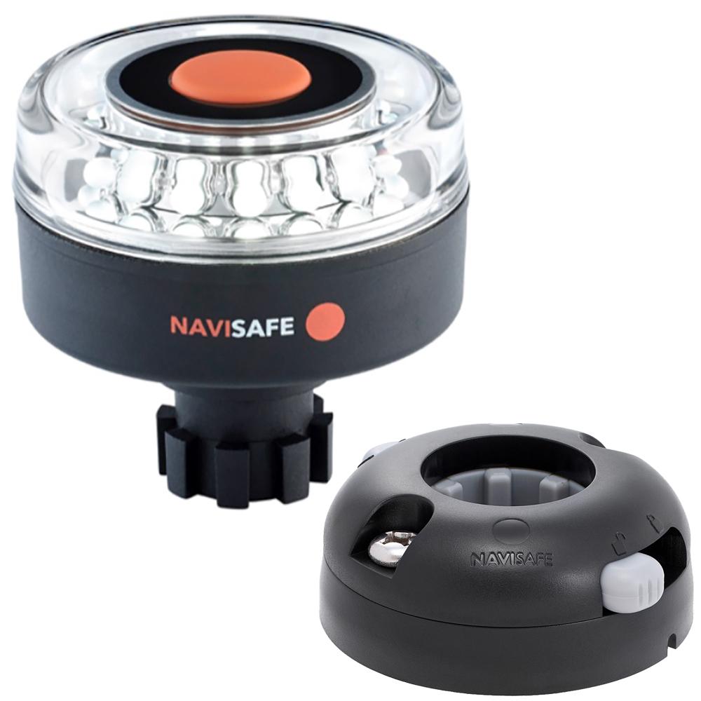 NAVISAFE 042KIT7 NAVILIGHT 360 DEGREE 2NM WITH NAVIBOLT BASE & HORIZONTAL MOUNT - BLACK - High quality product image showing NAVISAFE 042KIT7 NAVILIGHT 360 DEGREE 2NM WITH NAVIBOLT BASE & HORIZONTAL MOUNT - BLACK details and features